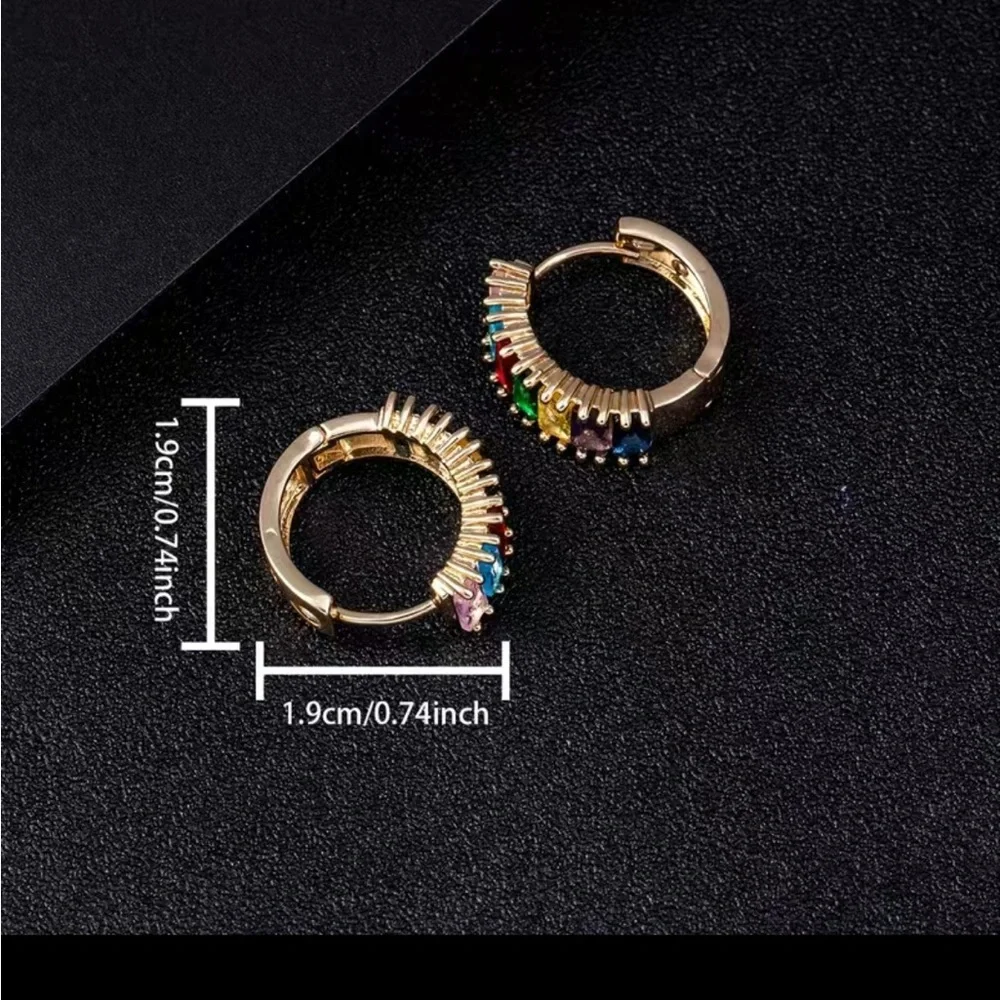 multi colored Earrings NWOT - Picture 2 of 3
